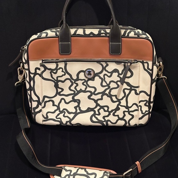 Tous Laptop Messenger Bag with the Iconic Bear - Picture 1 of 10